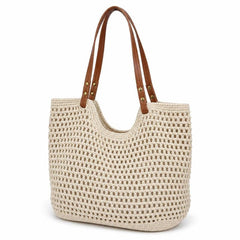 Boho Crochet Tote Bag
