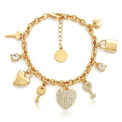 Love Locked Charm Bracelet