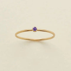 Dainty Birthstone Ring