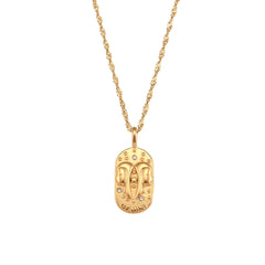 Dainty Zodiac Tarot Inspired Necklace