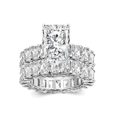 2-Piece Baguette Radiant Cut Ring Set