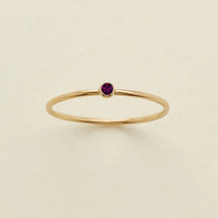 Dainty Birthstone Ring