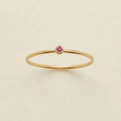 Dainty Birthstone Ring