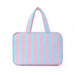 Striped Hanging Toiletry Bag