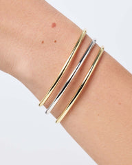 Gold Bangle Bracelet - Carter (2mm)