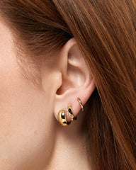 Gold Hoop Earrings - Walker Hoops