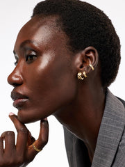 Gold Huggie Earrings - Eden Mini