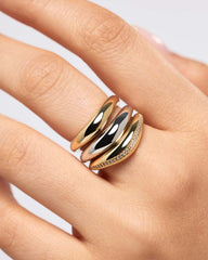 Gold Band Ring - Stevie