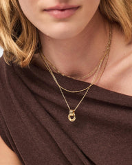 14K Gold Plated Dook Knocker Statement Pendant Necklaces For Women Ana Luisa Palmer Gold