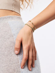 Gold Chain Bracelet - Navy Bracelet
