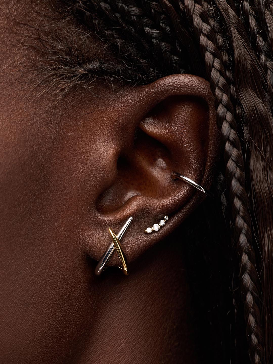 Gold Stud Earrings - Sloane