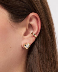 14K Gold Rhodium Plated Two Tone Love Lev Heritage Statement Stud Earrings For Women Ana Luisa Lev Studs Two Tone