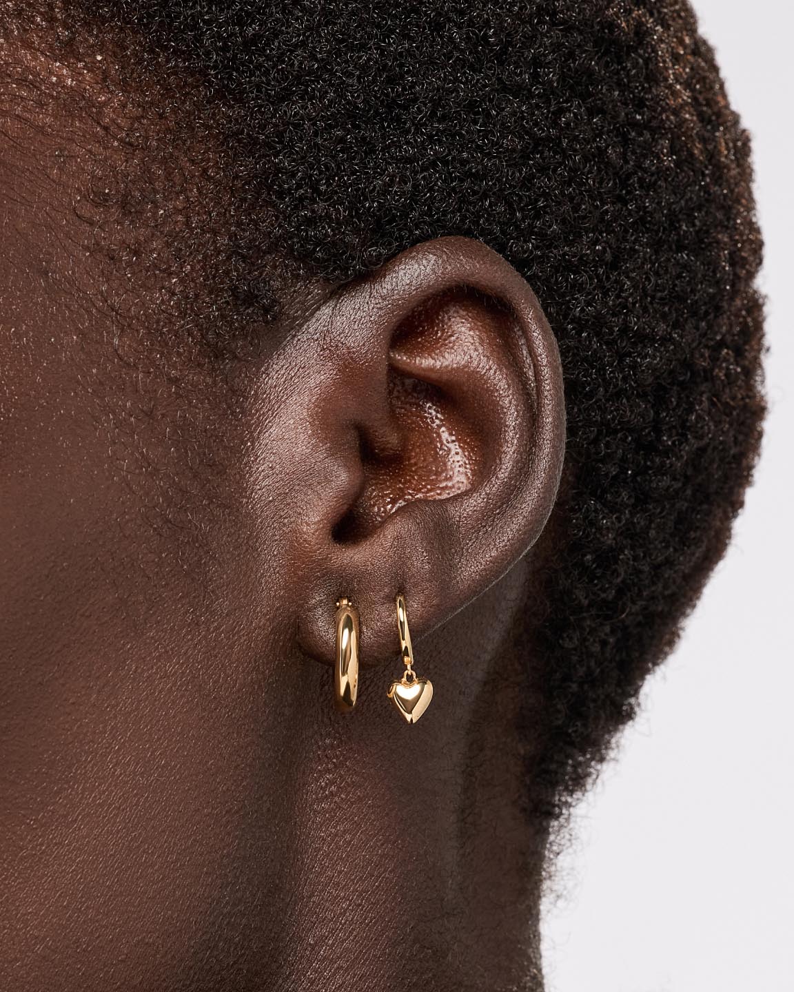Chunky Gold Hoop Earrings - Gold Classic Hoops Large