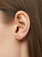 Ana Luisa Jewelry Earrings Huggie Gold Huggie Hoop Earrings Gold Huggie Hoops Solid Gold