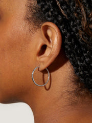 Medium Slim Endless Hoops - Lo Medium