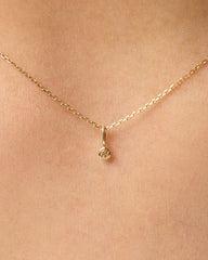 Ana Luisa Jewelry Necklace Charms Birthstone Gold Mini Birthstone Charm November Birthstone Gold Mini Citrine Charm Solid Gold