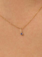 Ana Luisa Jewelry Necklace Charms Birthstone Gold Mini Birthstone Charm Solid Gold