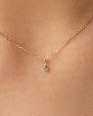 Ana Luisa Jewelry Necklace Charms Birthstone Gold Mini Birthstone Charm August Birthstone Gold Mini Peridot Charm Solid Gold