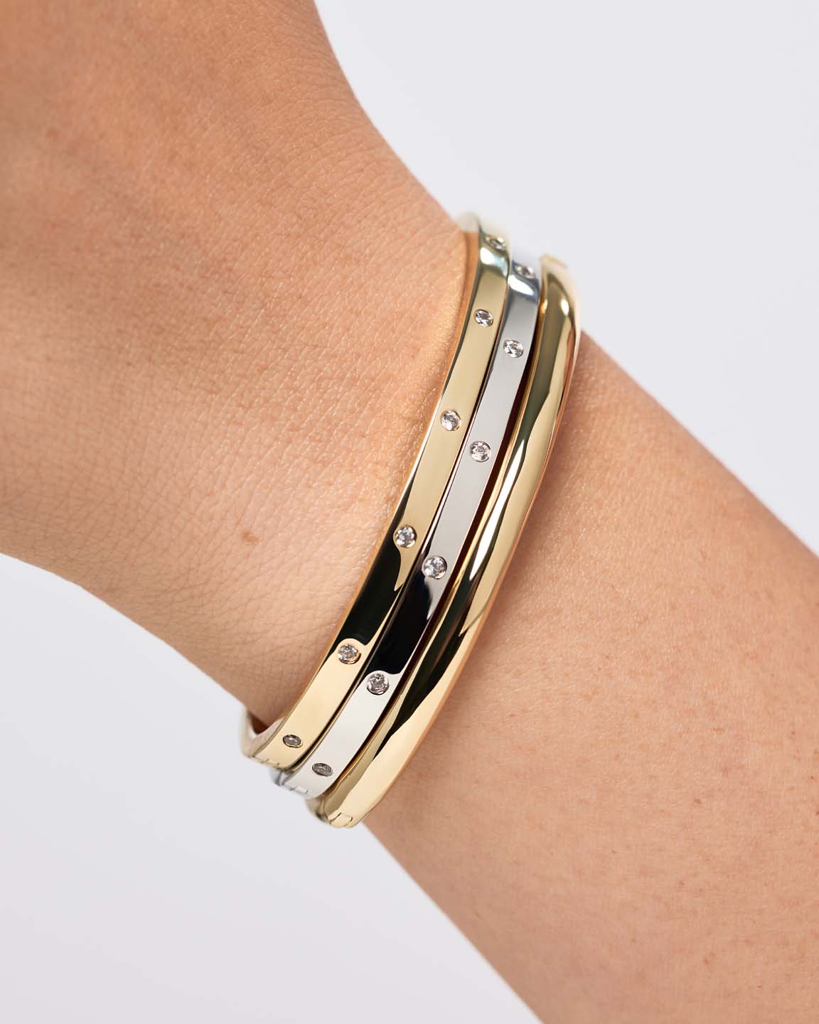 Gold Bangle Bracelet - Selena