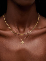 Solid Yellow Gold - NYC Charm Necklace