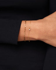 Solid Gold Fine Chain Bracelets For Women Ana Luisa Medium Paperclip Bracelet