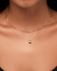 Solid Gold Fine Chain Necklaces For Women Ana Luisa Medium Paperclip Necklace
