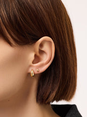 Gold Stud Earrings - Gold Mini Teardrop Studs