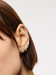 Gold Stud Earrings - Gold Mini Teardrop Studs