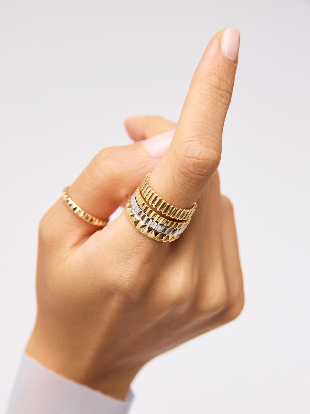 Solid White Gold - Slim Nova Ring