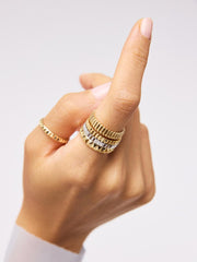 Solid White Gold - Slim Nova Ring