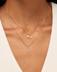 Gold Pendant - Gold Letter Charm
