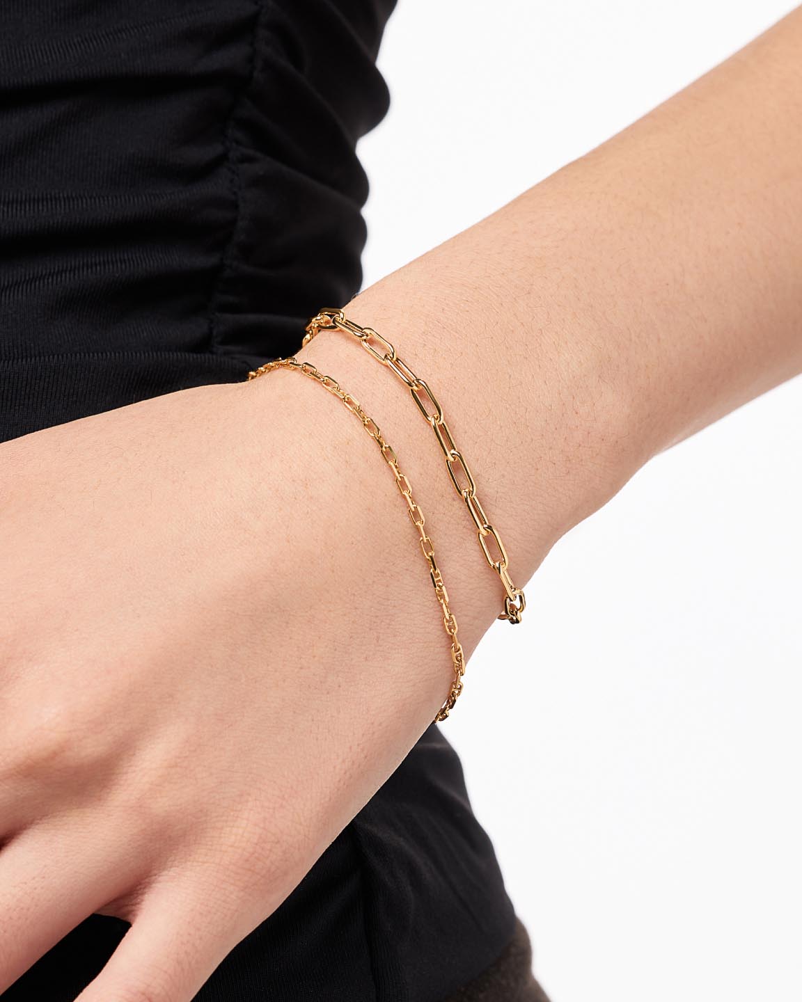 Gold Chain Bracelet - Gold Paperclip Bracelet
