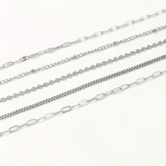 5-Piece Dainty Bracelets Stack