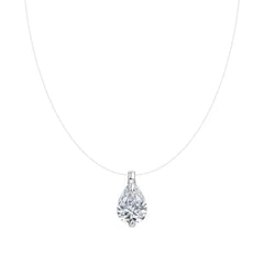 Floating Diamond Invisible Necklace