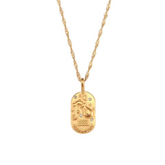 Dainty Zodiac Tarot Inspired Necklace