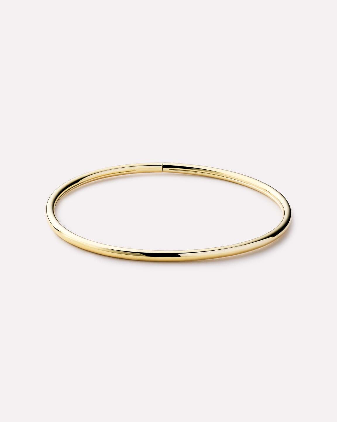 Gold Bangle Bracelet - Carter (2mm)