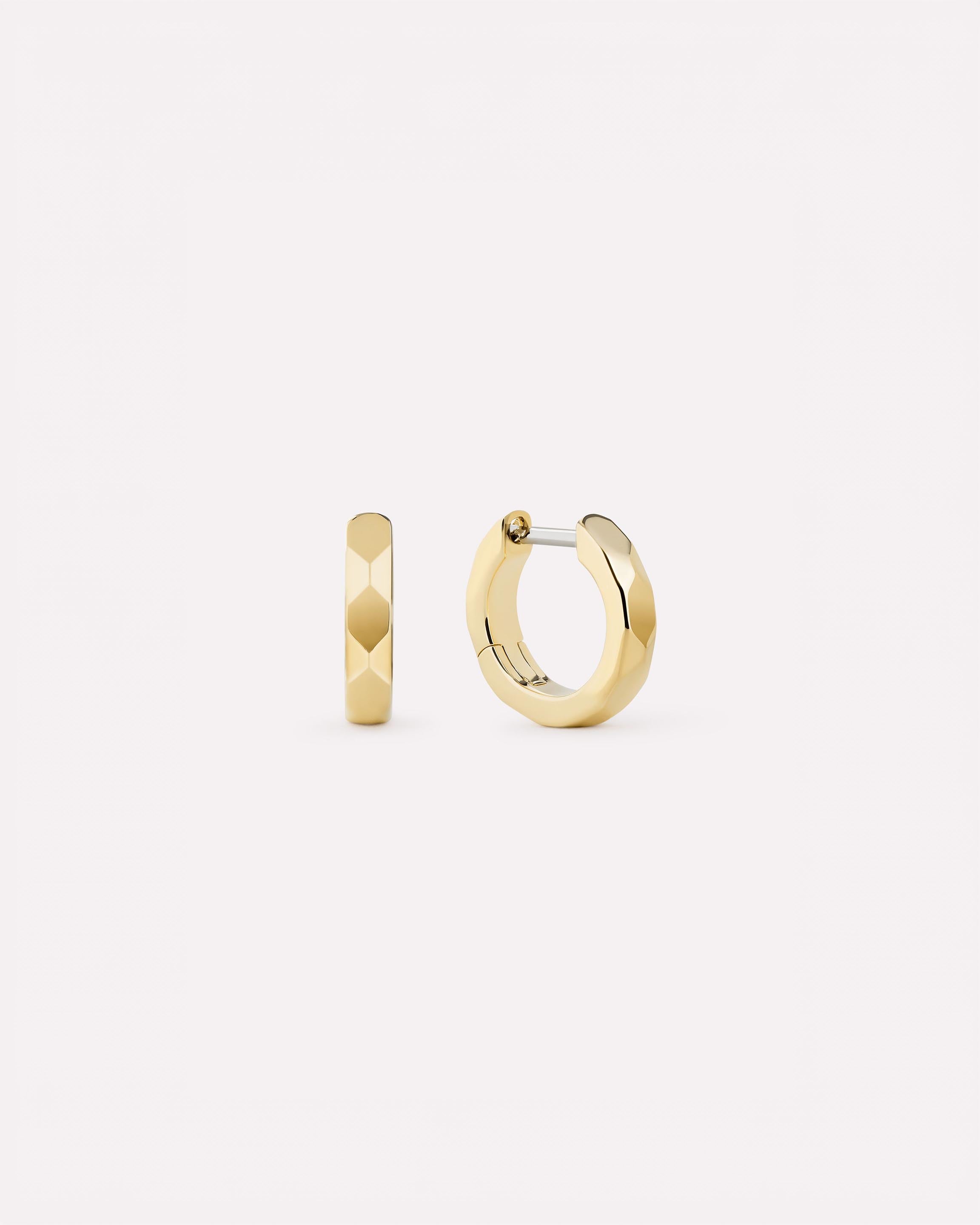 Gold Hoop Earrings - Walker Hoops