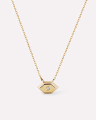 Gold Pendant Necklace - Walker Pendant