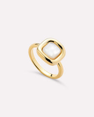 Statement Ring - Clara Ring Green Onyx