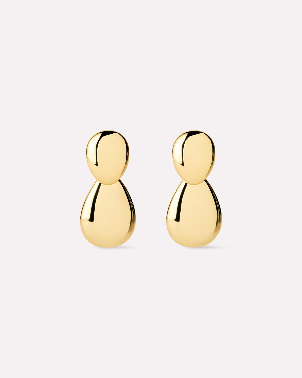 14K Gold Plated Pebble Statement Drop Earrings For Women Ana Luisa Pebble Earrings