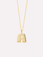Gold Initial Necklace - Letter Necklace