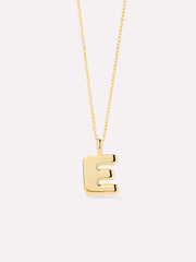 Gold Initial Necklace - Letter Necklace