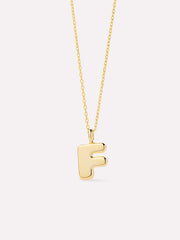 Gold Initial Necklace - Letter Necklace