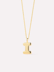 Gold Initial Necklace - Letter Necklace