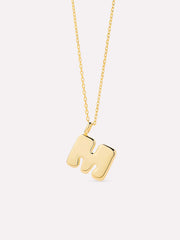 Gold Initial Necklace - Letter Necklace
