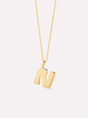 Gold Initial Necklace - Letter Necklace