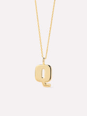 Gold Initial Necklace - Letter Necklace