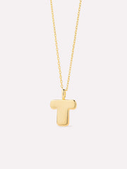Gold Initial Necklace - Letter Necklace