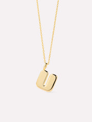 Gold Initial Necklace - Letter Necklace