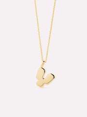 Gold Initial Necklace - Letter Necklace